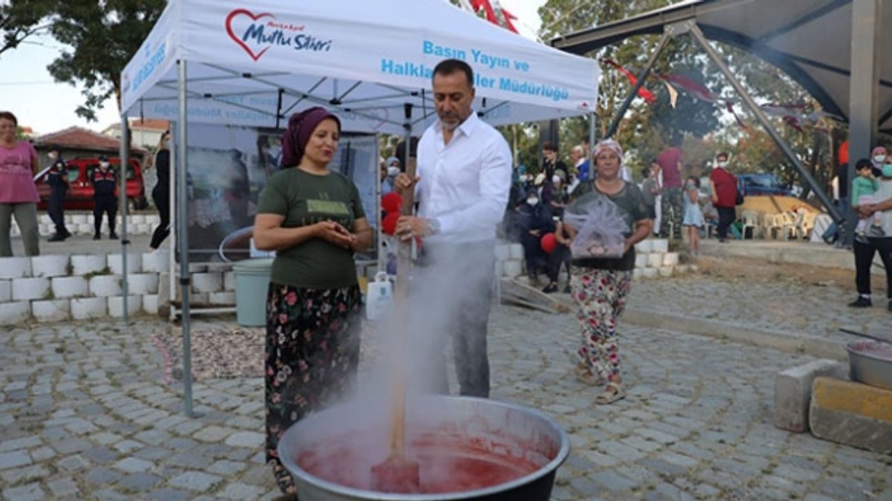 Değirmenköy'de domatesler yarıştı