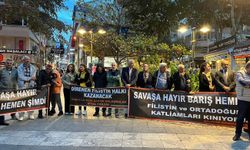 Silivri'de 'savaşa hayır' eylemi