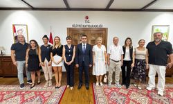 Mali müşavirler kaymakam Eren'i ziyaret etti