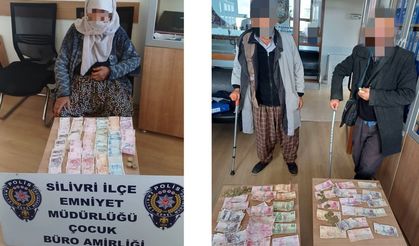 Silivri polisi dilencileri topladı