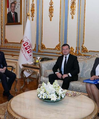 Balcıoğlu ve Tarin Vali Gül ile görüştü