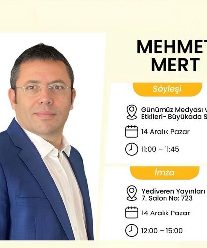 Mehmet Mert'ten söyleşi ve imza günü