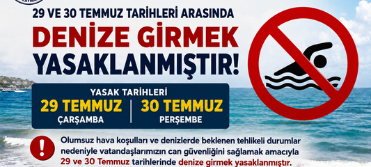 Silivri'de denize girmek yasaklandı