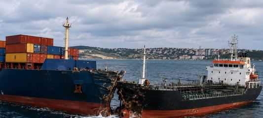 Silivri açıklarında iki gemi çarpıştı