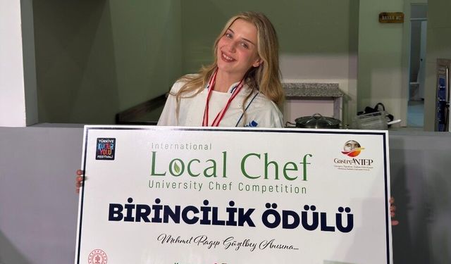 Ecesu Soyaslan GastroAntep’te birinci oldu