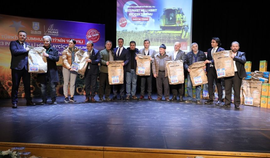 Silivri'de milli ayçiçek atağı