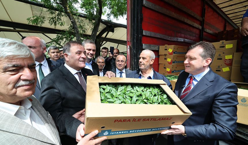İBB Silivri'de fide dağıttı