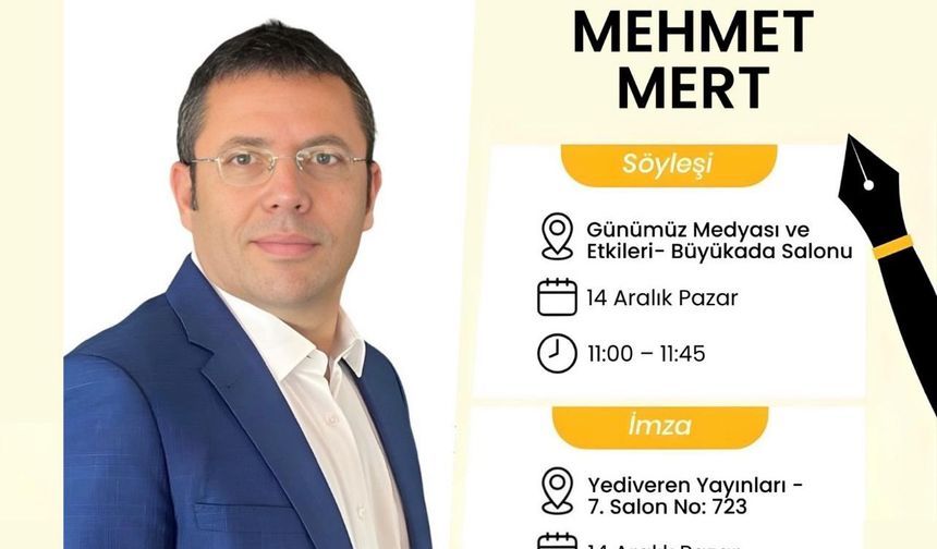 Mehmet Mert'ten söyleşi ve imza günü