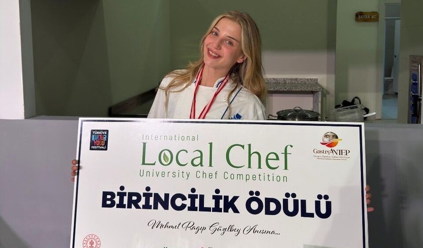 Ecesu Soyaslan GastroAntep’te birinci oldu